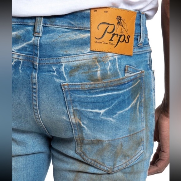 PRPS Men Jeans Designer Size 34 Stretch Cayenne - Fenella